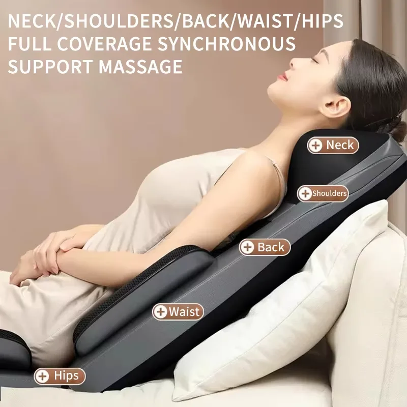 Electric Shiatsu Neck Back Massager with Heat for Full Body Relief