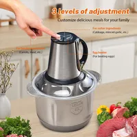 Hachoir Électrique 500W 5L 220V, Broyeur à Viande 3 Vitesses avec Lame Cyclonique 5 Lames en Acier Inoxydable 460, Démontable et Facile à Nettoyer, Robot Culinaire 4