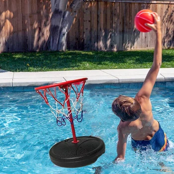Pool Games Basketball Hoop Swimming Toss Toy Portable Pool Accessories Party Game for Kids Adults Water Toys Floating Backyard 2