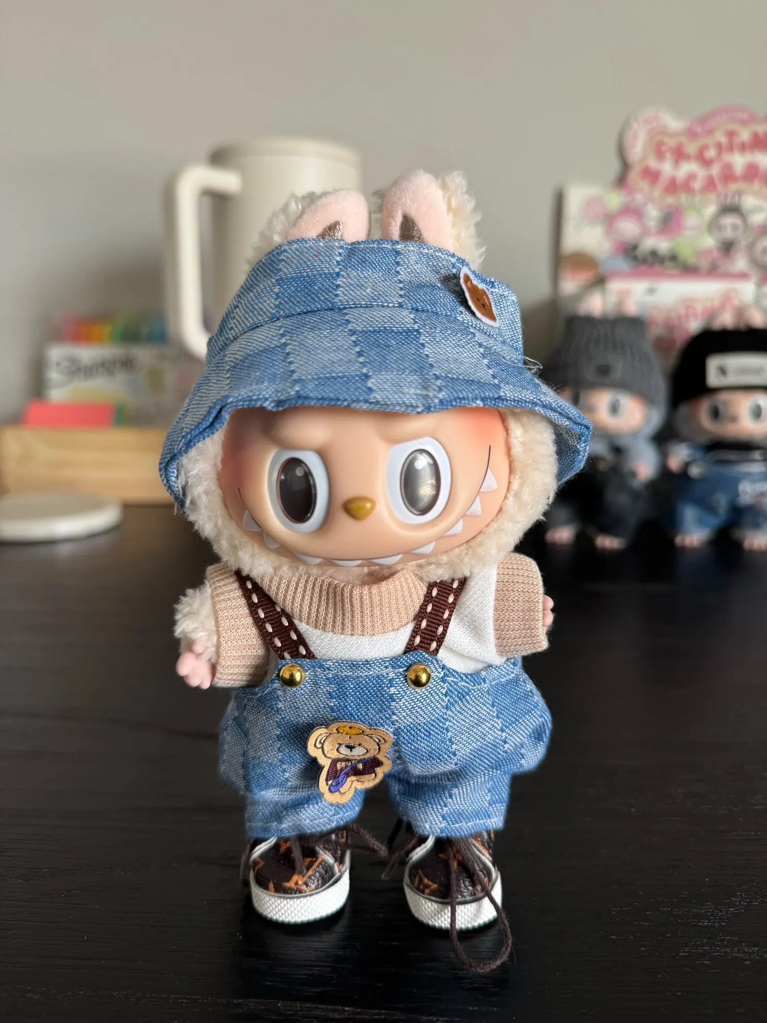 Labubu Doll Clothes - Fashion Overalls for V1/V2 15/17cm Plush Dolls photo review