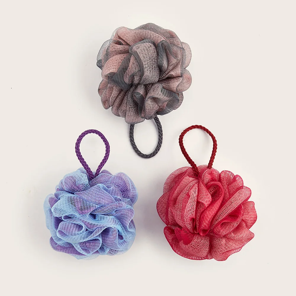 Shower Mesh Sponge Bath Puffs Bubble Ball Exfoliating Bath Sponge Body Scrubber Soft Cleanser Skin Scrub Bathroom Accessories 2