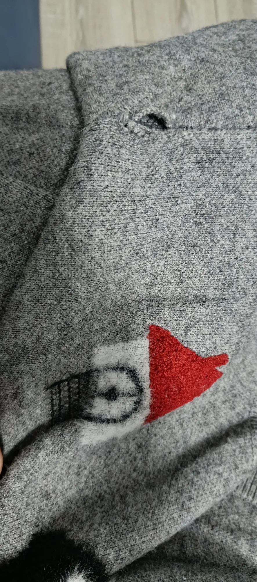 TOYOUTH Women Knitted Sweater  Autumn New Dog Jacquard Retro Warm Pullover Sweater Gray photo review