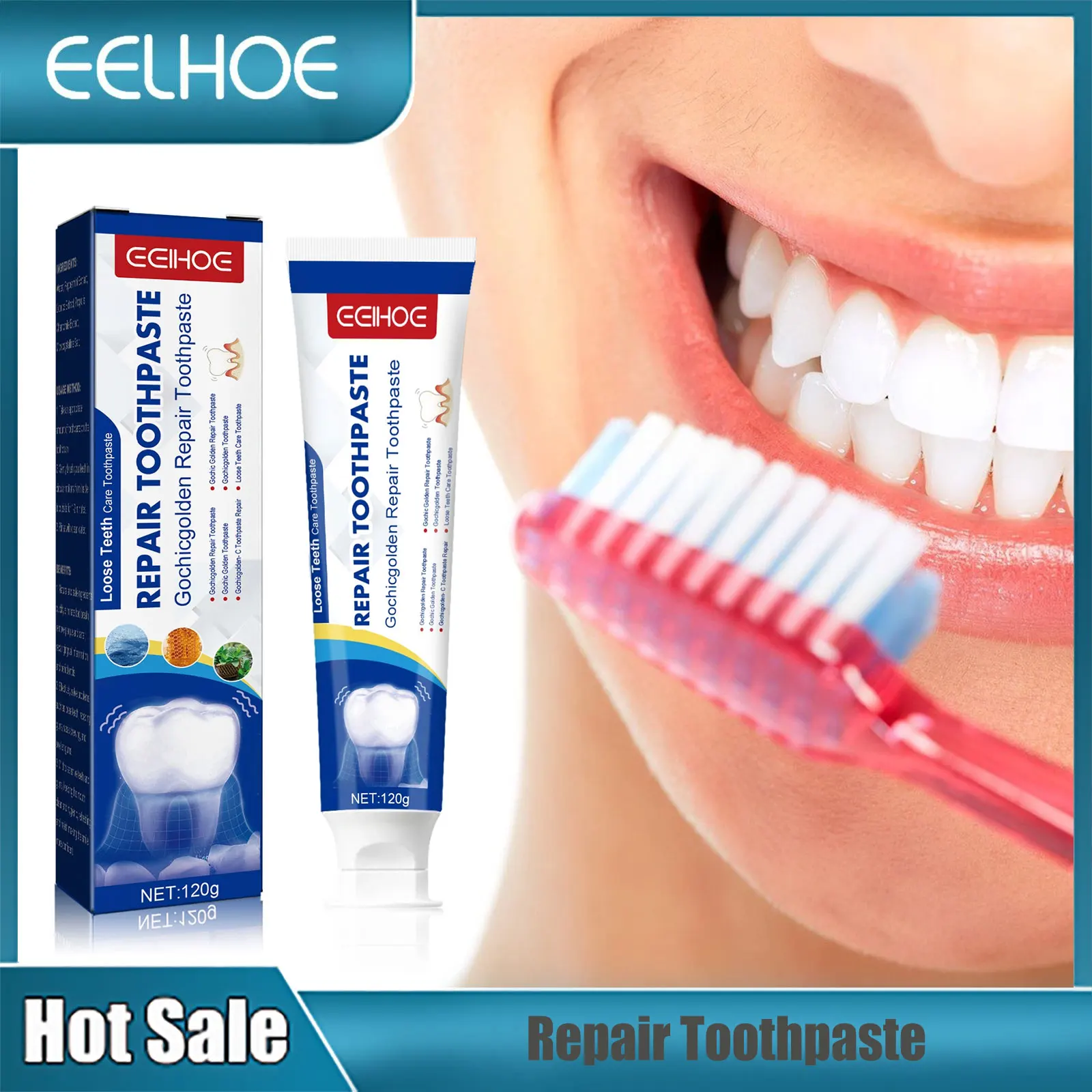 

EELHOE Whitening Toothpaste Refreshing Breath Oral Cleaning Care Teeth Stains Removal Brightening Toothpaste Repair Toothpaste