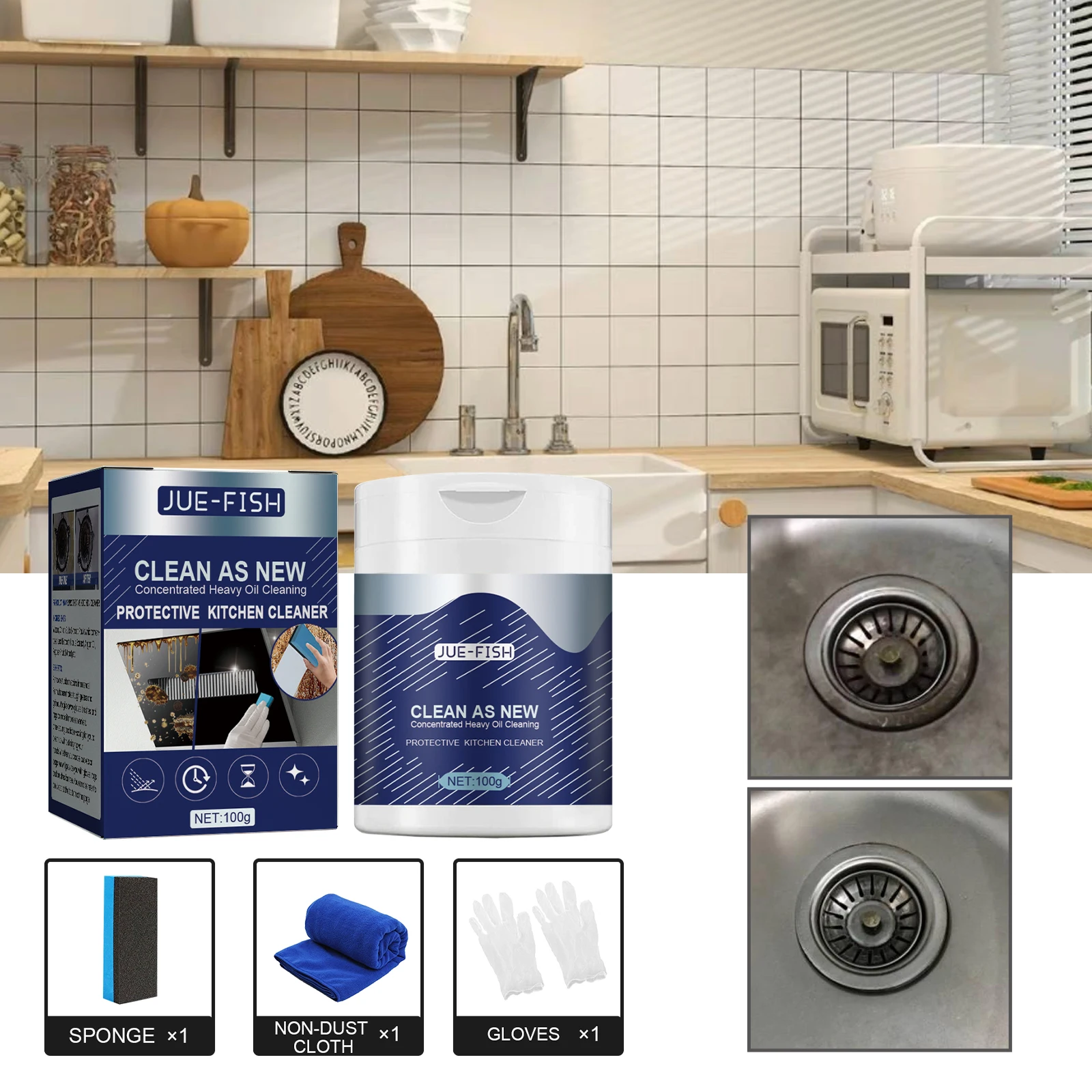 Concentrated Heavy Duty Kitchen Cleaner for Grease and Dirt