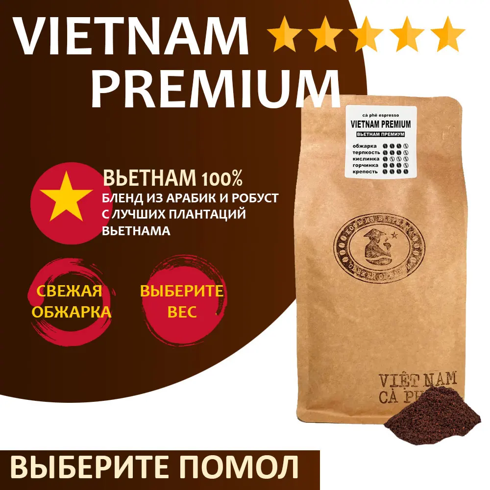 Кофе молотый VNC "Vietnam Premium" 250 г