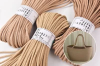 KNOTITUDE 5.5mm Basket Sewing Cotton Rope 55yard Macrame Rope  Thick Sewing Cord For Basket Making Rug sewing and Bucket Sewing. 1