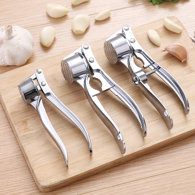 Garlic Press Crusher Kitchen Cooking Vegetables Ginger Squeezer Masher Handheld Ginger Mincer Tools Kitchen Accessories