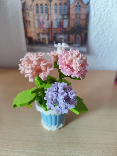 1PC Mini Succulent Flower Pot Building Blocks Simulation Flower Assembling Brick Model Kids Toys photo review