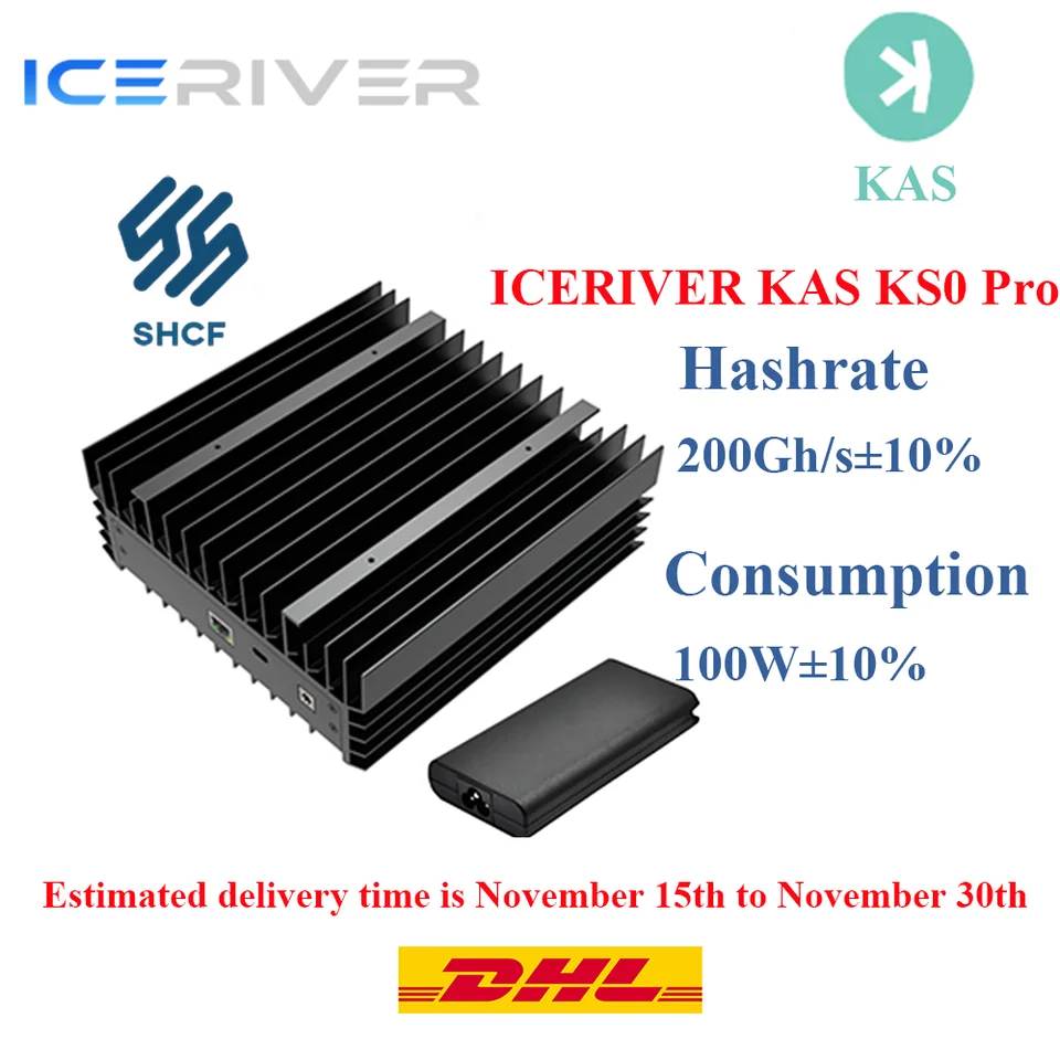 

CR BUY 5 GET 3 FREE New IceRiver KS0 Pro KAS Miner 200G 100W Kaspa with Original PSU Ready Stock