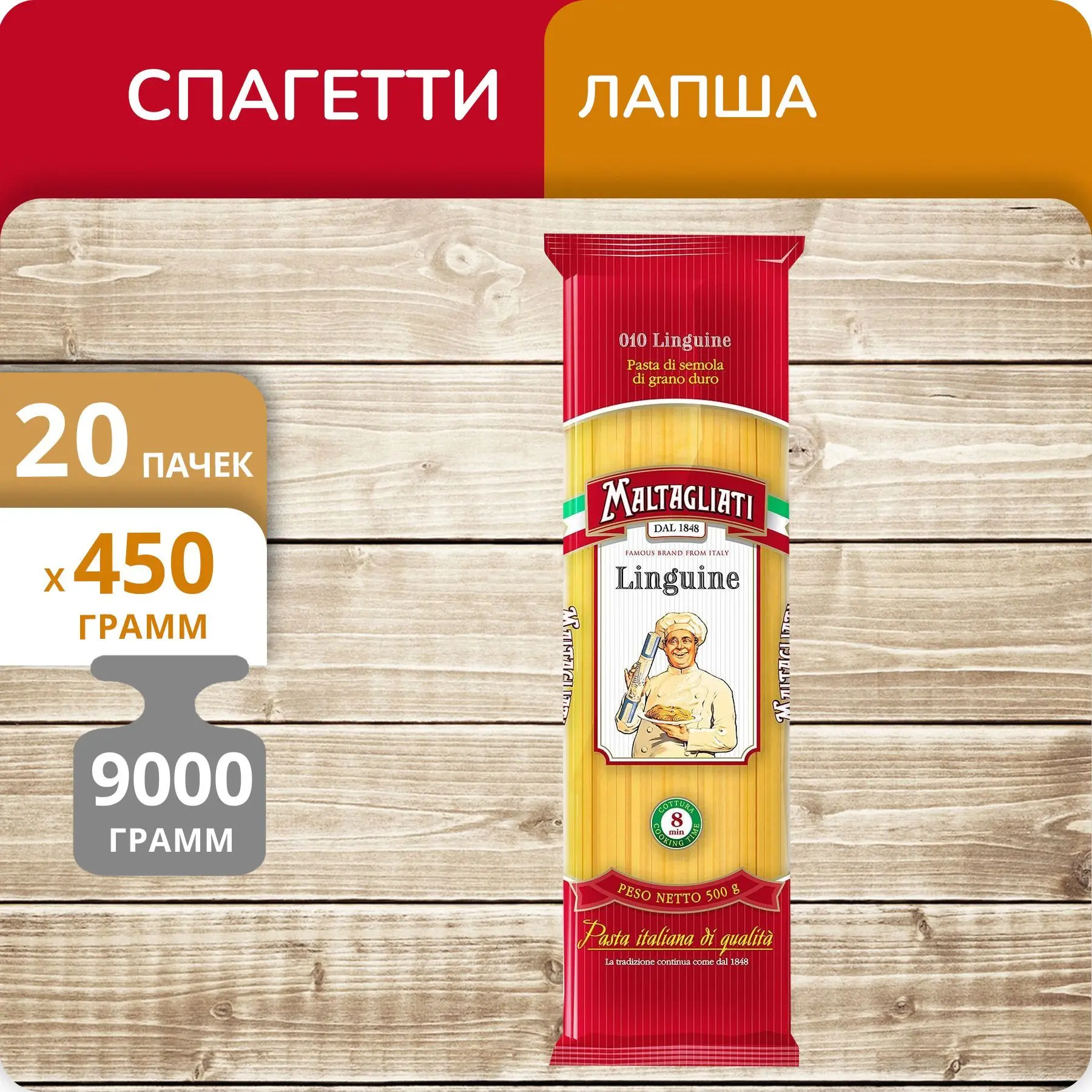 Рисунок 3 - Упаковка 20 пачек Лапша Maltagliati