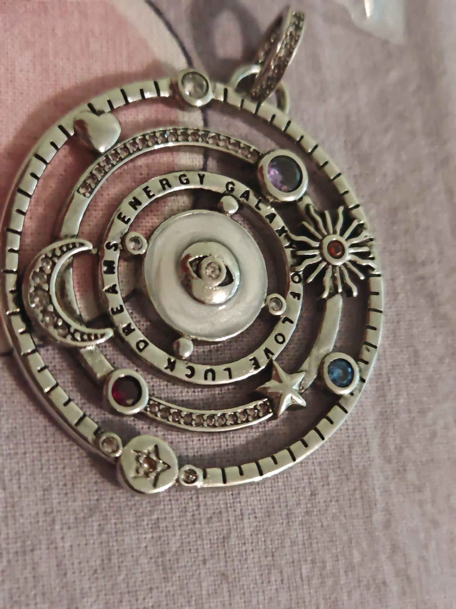 Sterling Silver Cosmic Pendant for Positivity & Luck photo review