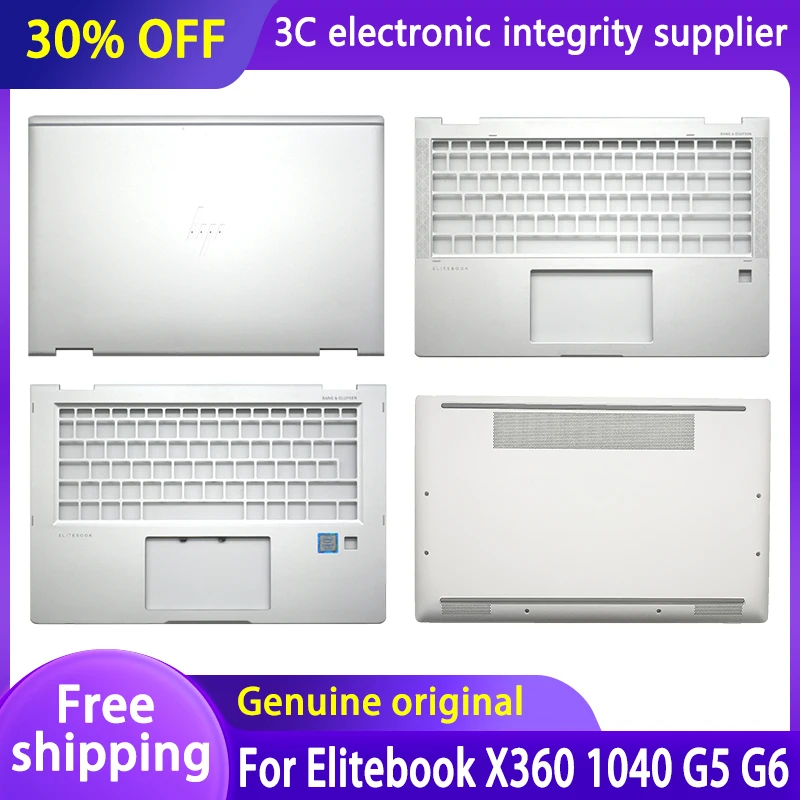 

New Original For HP Elitebook X360 1040 G5 G6 Series Laptop LCD Back Palmrest Bezel Shell Upper Bottom Case Cover Silver