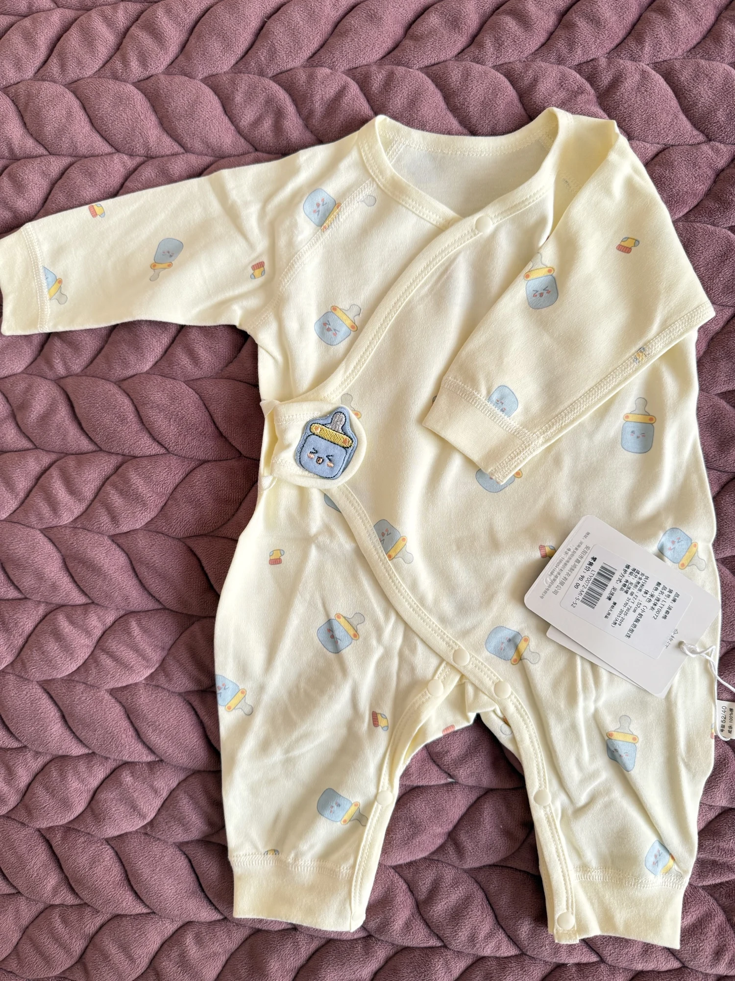 Cotton Infant Romper Print Breathable Easy-Care Spring Wear 0-6M photo review