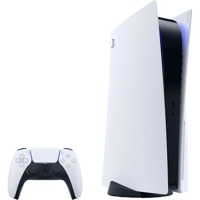 Alternative view of Sony PS5 Disc Console White