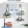 Upgraded Extended - Length Hanging Shower Organizer. Features Hooks, Rustproof Shampoo & Soap Holder. Large - Capacity Bathroom 2