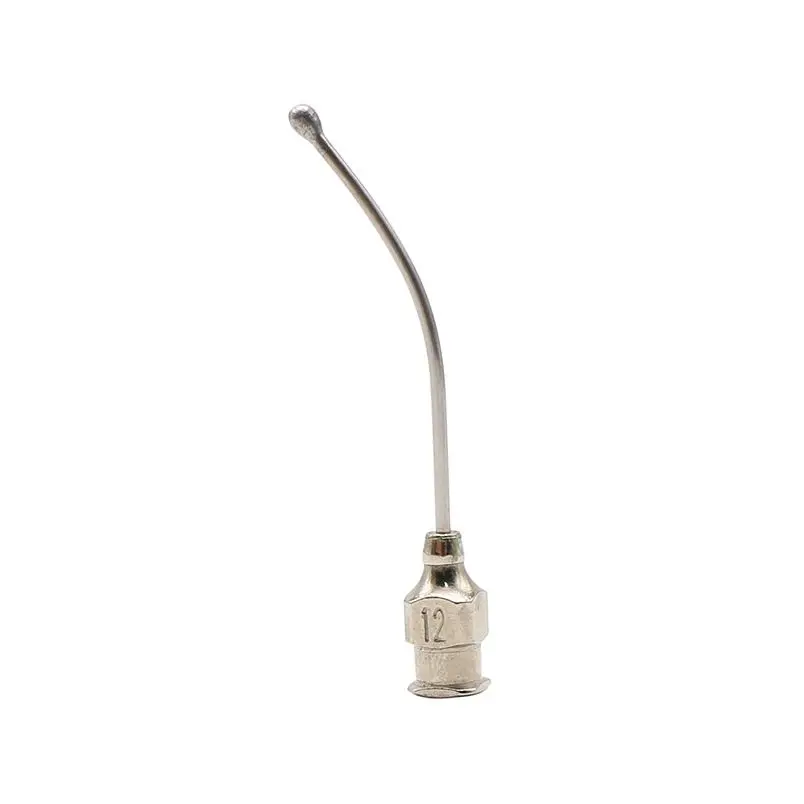 1Pcs Stainless Steel Gastric Applicator Syringe Nozzle Rats and Mice/Parrots/Birds/Poultry/Pets Elbow Gavage Needles