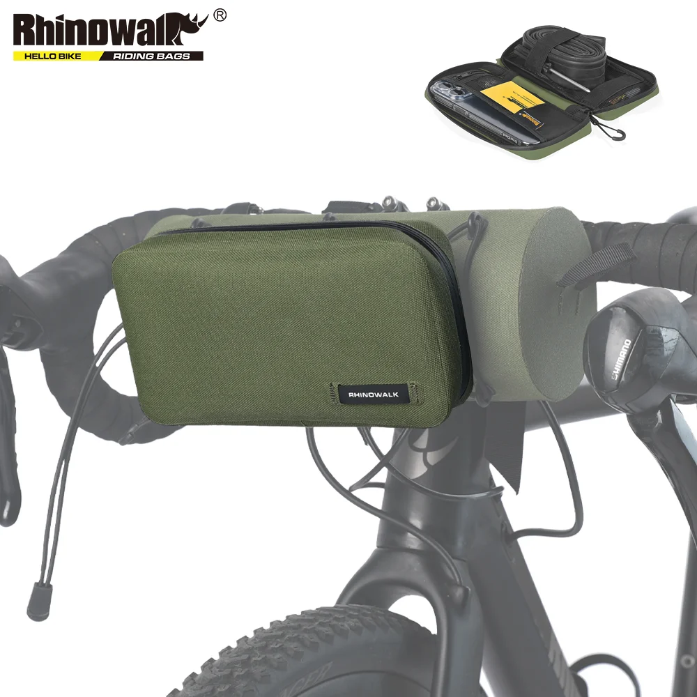 

Сумка для велосипеда Rhinowalk, сумка для велоспорта, многофункциональная сумка с защитой от дождя и быстросъемной пряжкой, крепится к сумке на руль