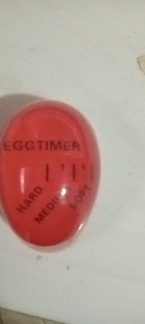 FAIS DU Color Changing Egg Timer Cooking Resin Perfect Boiled Eggs By Temperature Kitchen Helper Egg Timer Red timer tools photo review