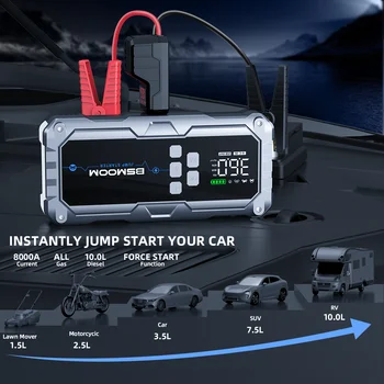 Avviamento di emergenza per auto Avviamento energetico Accumulatori e caricabatteria per auto Booster Buster per olio diesel