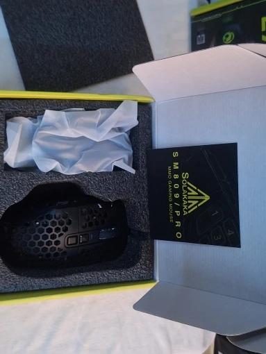 SOLAKAKA SM809 Wired RGB Gaming Mouse 22800 DPI MMO photo review