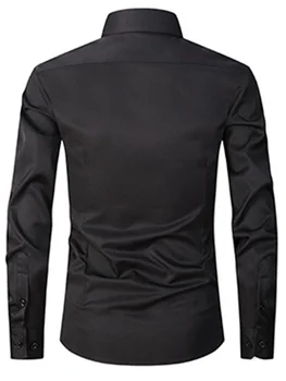 Men's 4-Way Stretch Shirt - Comfortable Fit Design for Business and Casual Occasions 6