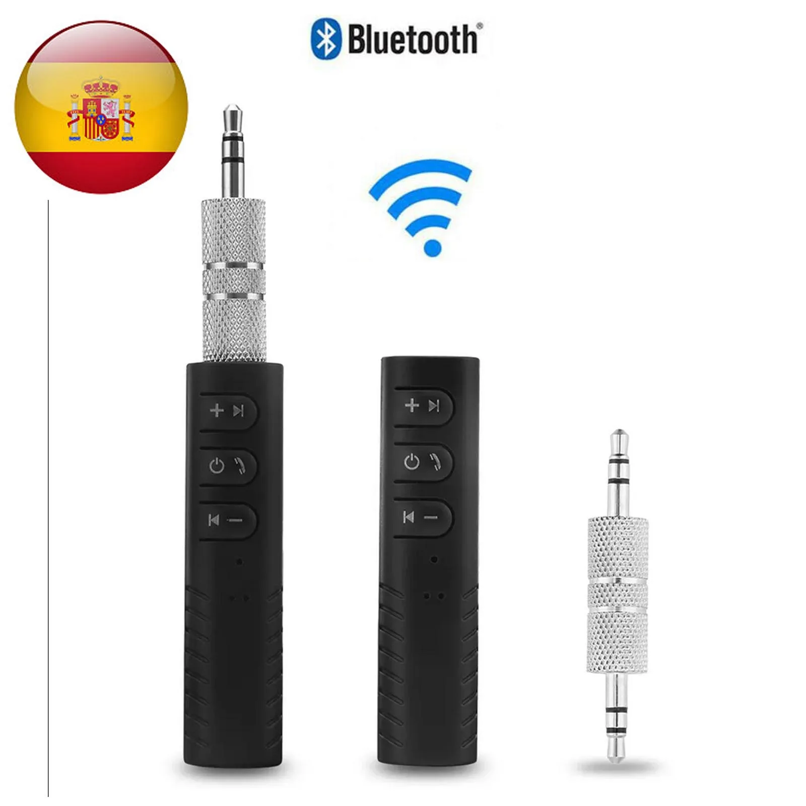 Ricevitore Audio Bluetooth Bt 3.0 Conector Aux Mini Jack 3.5Mm Radio Car Negro