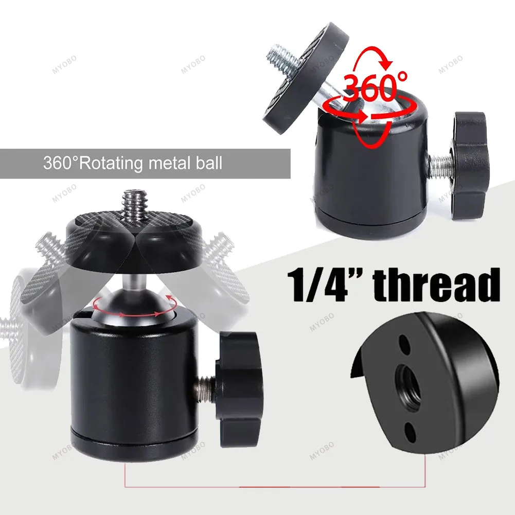 Hot Shoe 1/4 Tripod Mount Camera Head Adapter Smart Phone