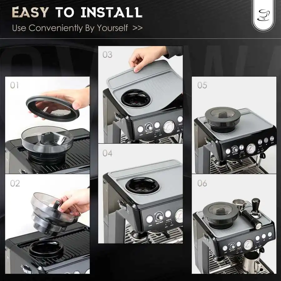 Breville Anti-Slip Silicone Coffee Mat for Espress...