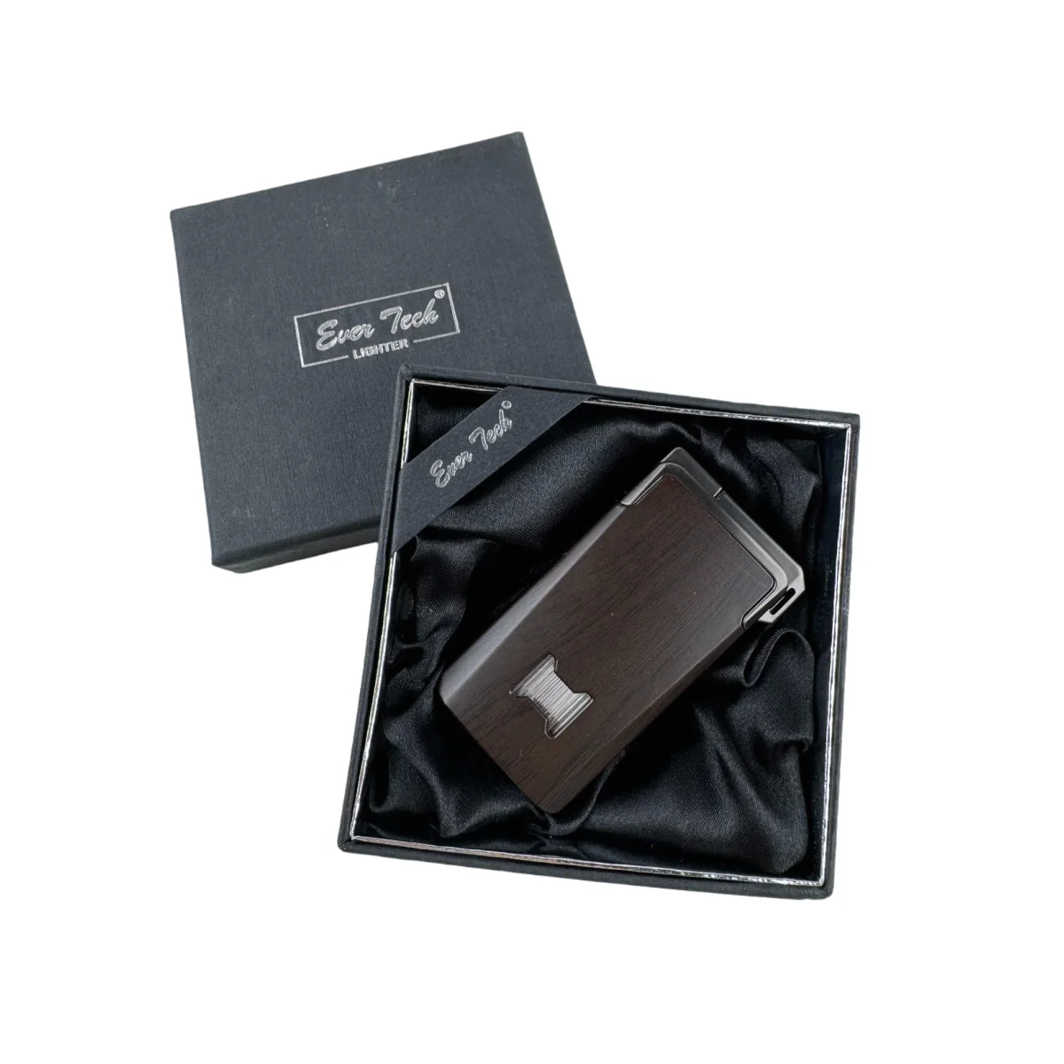 Windproof Dual-Flame Refillable Butane Torch Lighter Adjustable Jet Wood Grain Design Cigarette Accessory Man Dad gift