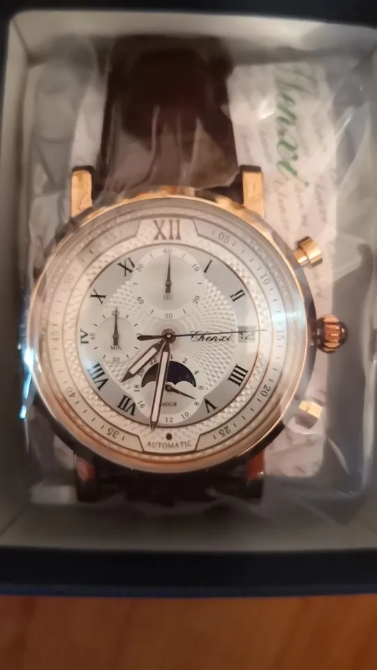 Chenxi 976 Men's Leather Chronograph Quartz Watch - Luminous photo review