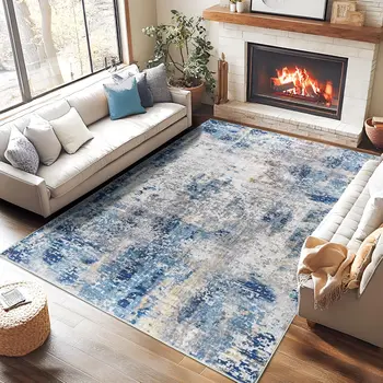 Boho Vintage Washable Area Rug 1