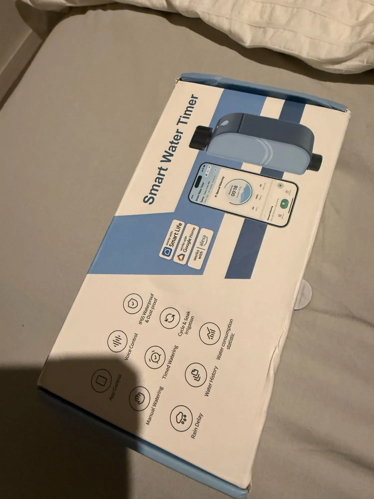 Smart WIFI Garden Watering Timer Tuya Automatic Sprinkler Remote Drip Irrigation System Outdoor Water Controller Valve Goole Hom photo review