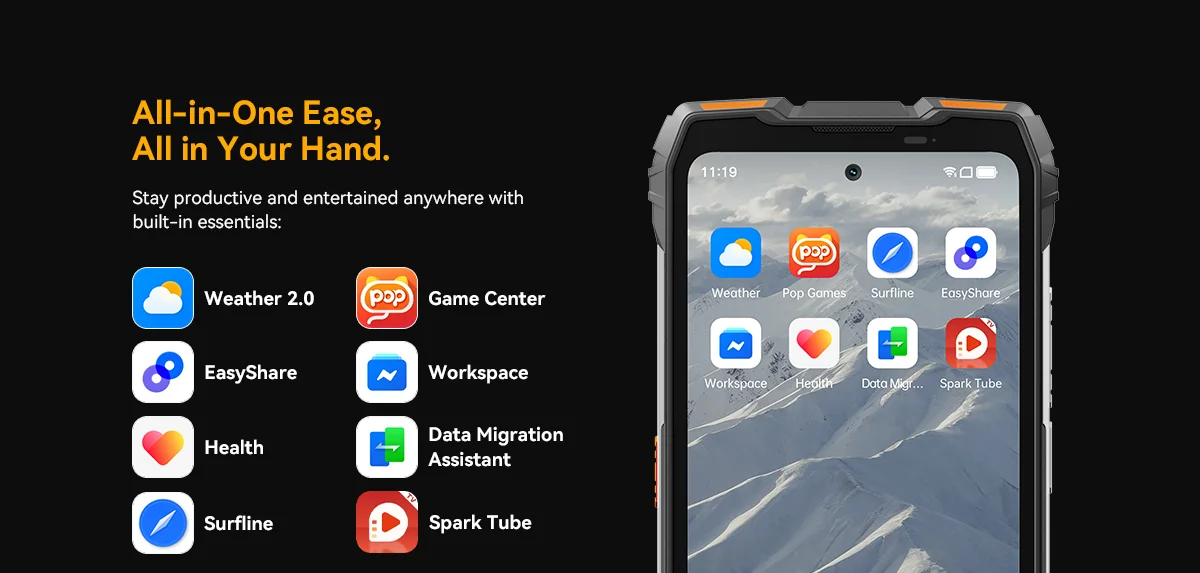 Blackview OSCAL PILOT 6 thermal imaging Rugged Smartphone MTK G100 6.67" 2.4K Display 120Hz, 12GB 256GB, 10000Amh Phones Dual 4G
