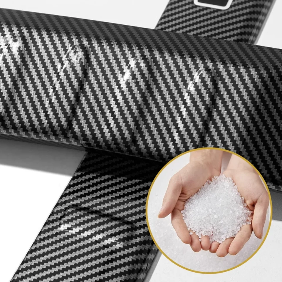 Car Rear Bumper Protector For 2023-2025 BMW 7 Series - Anti-Scratch Carbon Fiber Trim (41x3.54 In)