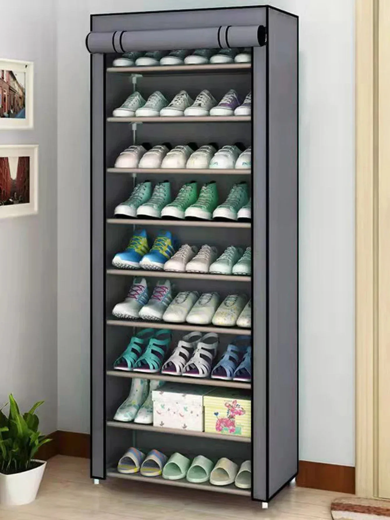 Multi-Layer Combination Shoe Rack Dustproof Storage Shoe Cabinet Shoe Rack Dormitory Foyer Storage Shoe Cabinet