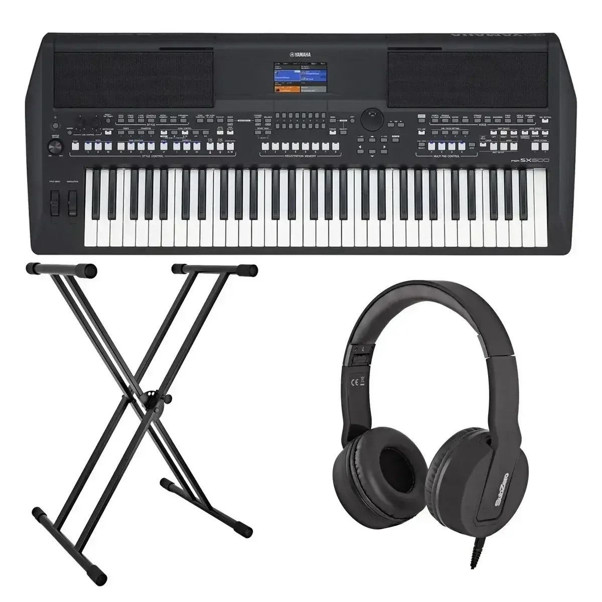 PSR SX600 Digital Arranger Keyboard Bundle