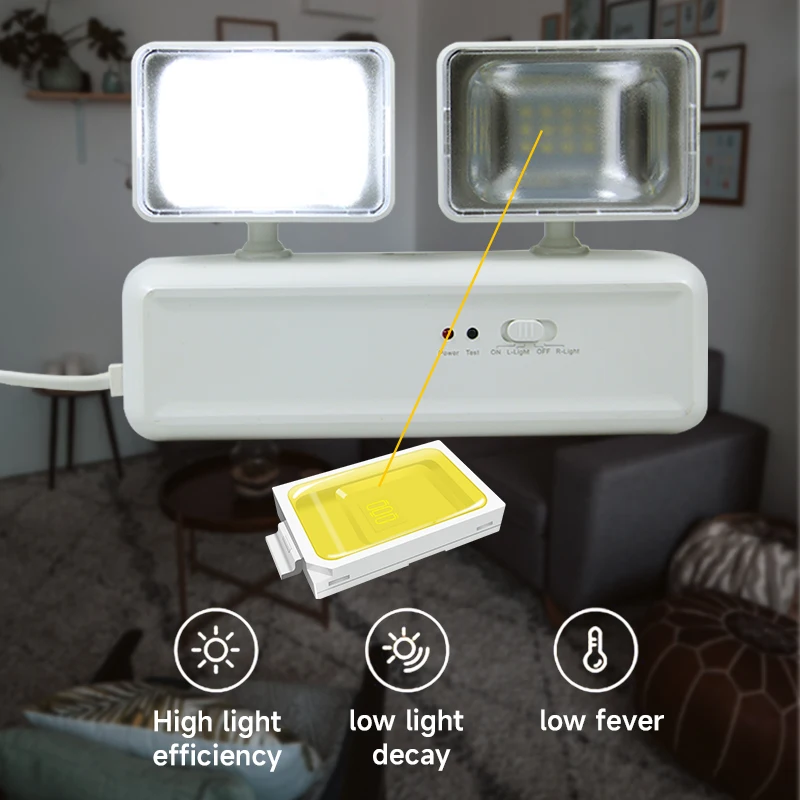 LED Emergency Rechargeable Light Long Lasting Adjustable Double 360&deg; Lamp for Home Work Camping Repair Light Portable Lighting