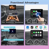 Wireless CarPlay Android Auto Decoder For Mercedes Benz GLK W207 W212 W204 SLS W218 NTG 4.0 NTG4.5 NTG5.0 BT AUX GPS Car Module 5