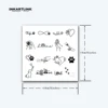 Simple Love Dog Line Temporary Tattoo,Lasts To 15 Days New Technology Magic Waterproof Semi Permanent Sticker. 4