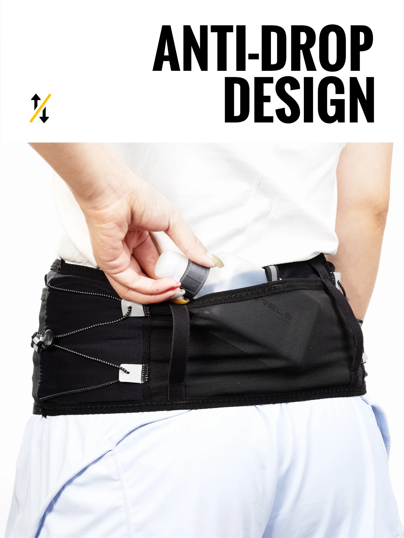 WRELS Unsichtbare elastische Hüfttasche, Unisex, wasserdicht, eng anliegend, multifunktionale Gürteltasche, Laufgürtel, Marathon-Fahrradtasche – Detail 9