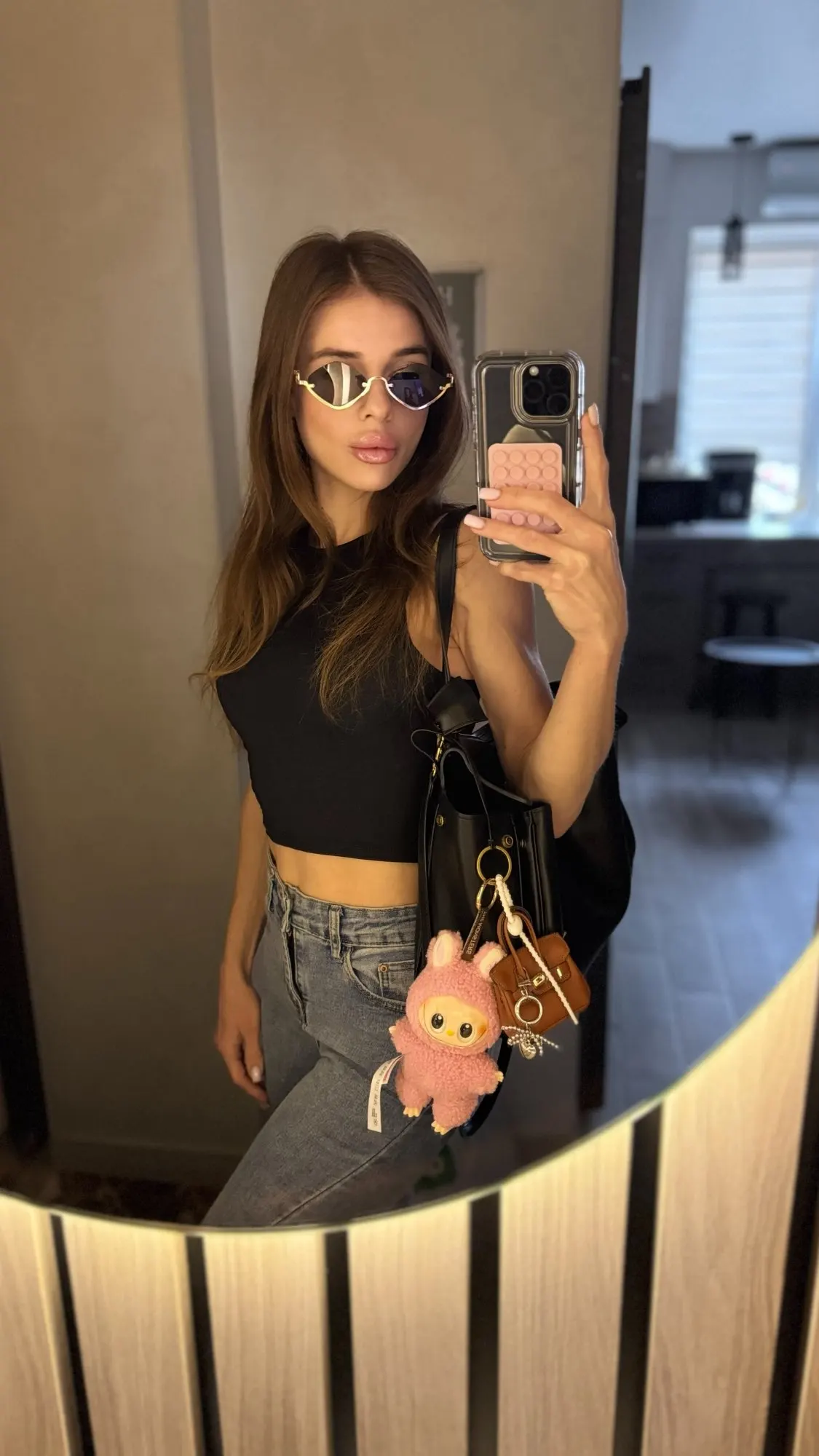 Diamond Half Frame Sunglasses Women Small Metal photo review