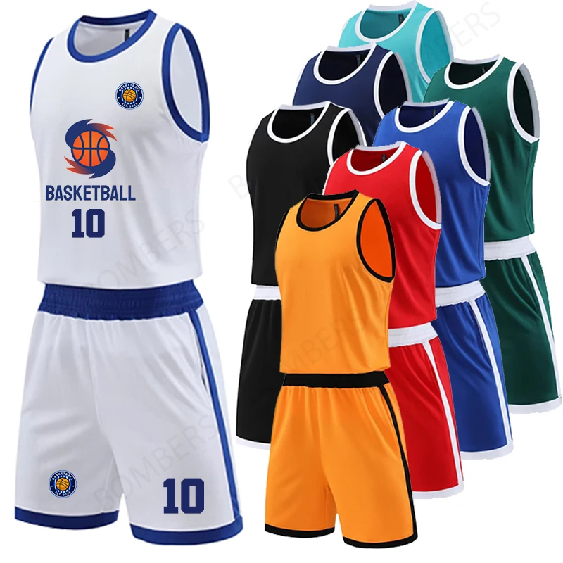 

Sports Jersey Kid Adult New Season Breathable Youth Uniforms Set Basketball Basketball shorts shooting sleeveless clothing