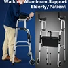 Elderly Walker With Wheel Walking Aid Walking Inconvenience Walker Hemiplegia Rehabilitation Folding Body Elbow Support Type 1