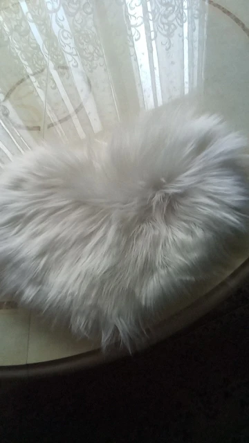 30x40cm Small Size Heart Shaped Fluffy Rug photo review