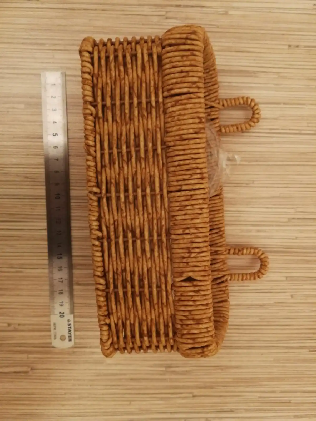 Wall Hanging Storage Basket Container Decorative Basket Hand Woven Kitchen Storage Basket for Garden Flower Pot Living Room photo review