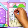 Girl White Puppy