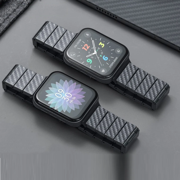 Carbon Fiber Pattern Strap For Oppo Watch 41mm 46mm Watchband Bracelets