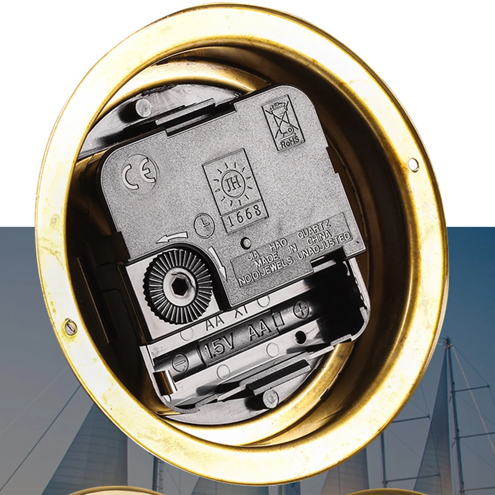 Orologio di Marea 98mm Design Vintage Strumento Nautico da Parete per la Marea Bassa - immagine 4