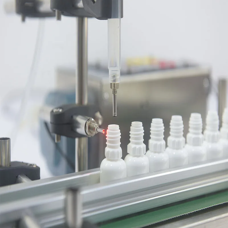 Fully Automatic Conveyor Belt Single-Head Liquid Peristaltic Pump Dispensing Induction Filling Machine High Precision