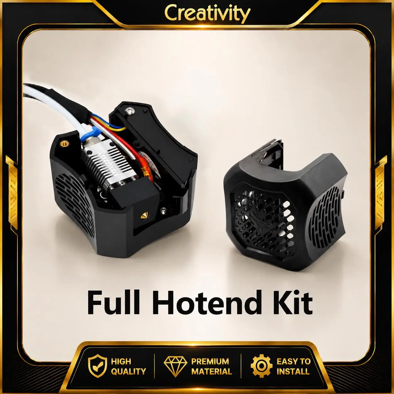 Premium Full Hotend Kit with Dual Fans - 3D Printer Upgrade Accessory